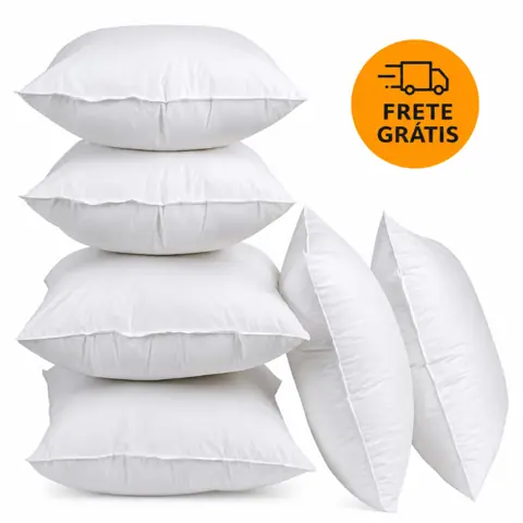 Kit com até 10 enchimentos de almofadas refil 45x45 cm - almofadas macia e lavavél !!!
