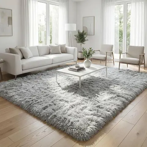 Tapete Peludo Felpudo De Sala Luxo 2,00 x 1,50 Grande Extra Macio Antiderrapante shaggy Premium
