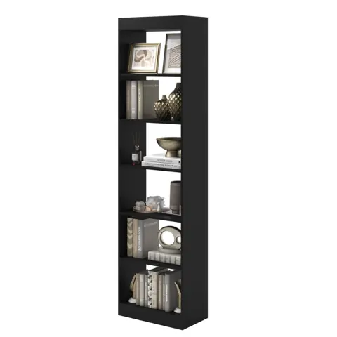 Estante Livreiro Multiuso 6 Prateleiras Com Nichos Decorativos Para Sala Quarto Home Office Escritório...