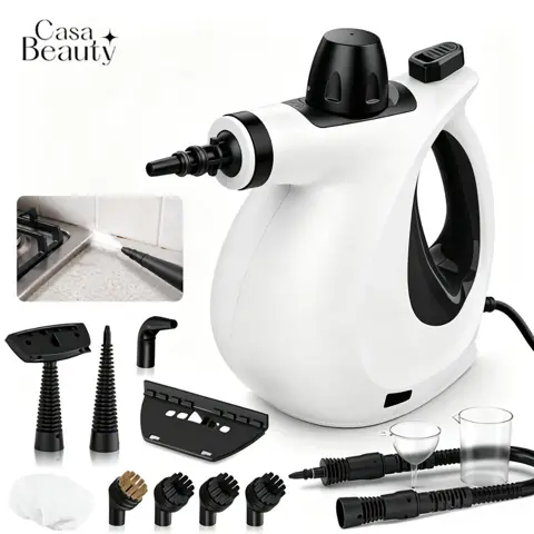 Limpador Higienizador a Vapor Portátil de Alta Pressão com Acessórios para Cozinha, Sofá, Banheiro, Vidros...