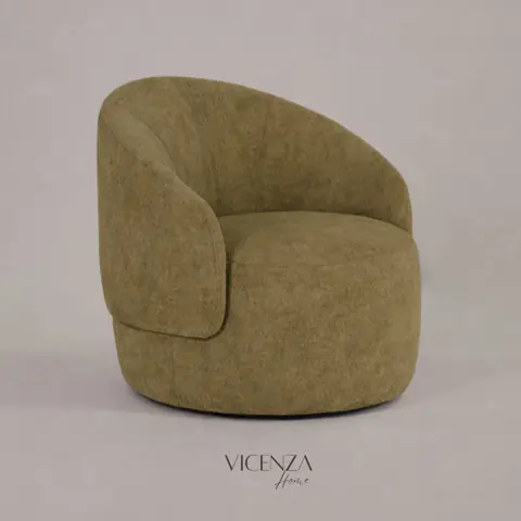 Poltrona Decorativa Colli Sala de Estar Decoração Recepção Living Orgânico Tecido Boucle