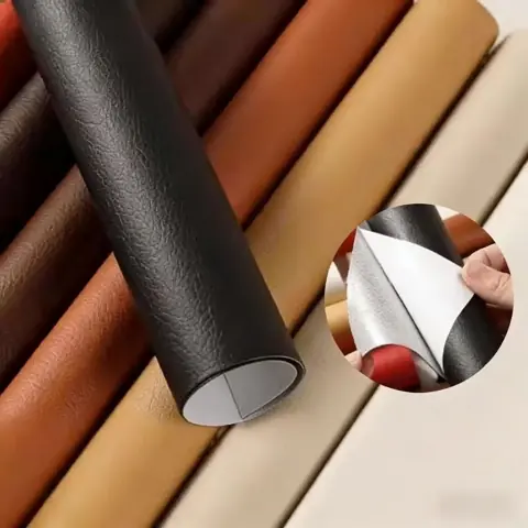 Couro Sintético Autocolante Reparo Rápido para Sofá/Carro/Parede + Móveis PVC Reforçado