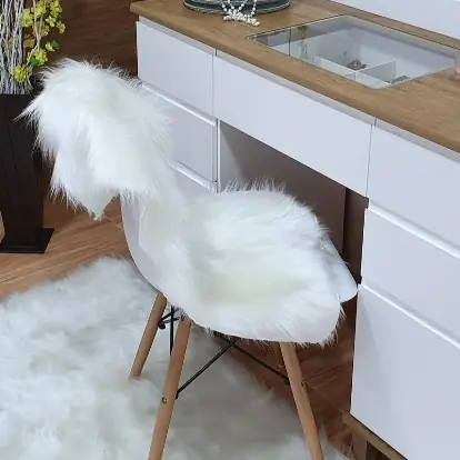 Manta pelúcia pelo alto luxo 80x50 tapete pelego decorativo para fotos cenário e móveis