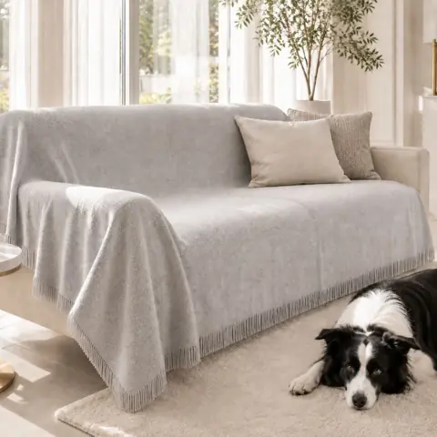 Manta para Sofá King Luxo Ate 300x225m Gigante protetor de Algodão decorativo Premium e Cama
