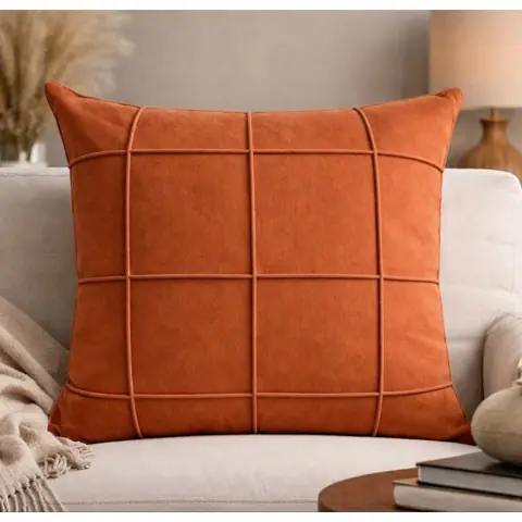 Capa de almofada Square tamanho 60x60 tecido suede