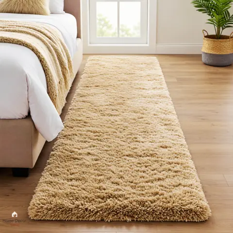 Tapete Passadeira 2,00 x 0,60 Quarto Sala Beira de Cama Felpudo Peludo