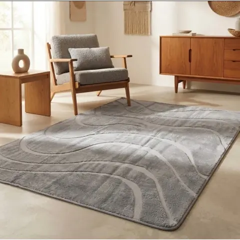Tapete Sala Quarto Com Relevo 2,00x1,40 Harmoniza ambientes