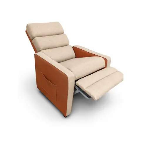 Poltrona do Papai Retrátil e Reclinável Conforto Amamentação Estofada Corino Cadeira
