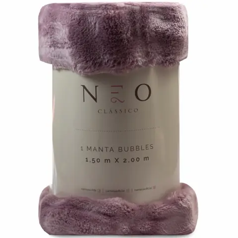 Manta Cama Solteiro Microfibra Bubbles Camesa Sofa Xale Frio Inverno 1,50x2,0m