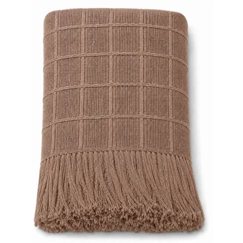 Manta Xale 100% Algodão Franjas Sofá 1,70x1,40 Decorativa Cama Poltrona Toque Macio