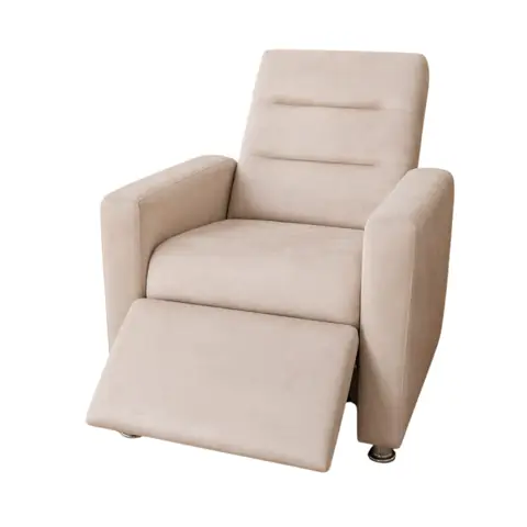 Poltrona do Papai Reclinável Veludo Premium Sala de Estar Quarto Conforto Estofada Decorativa Confortável