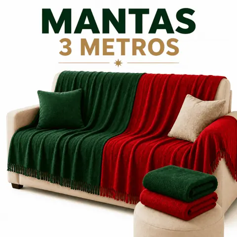 Manta 3,00x1,80 Natal King Luxo Gigante 100% Algodão Protetor Decoração de Natal