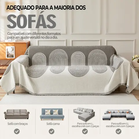 Capa De Sofá Antiderrapante E Anti-riscos De Gato 180x230cm Capa De Sofá Multiuso