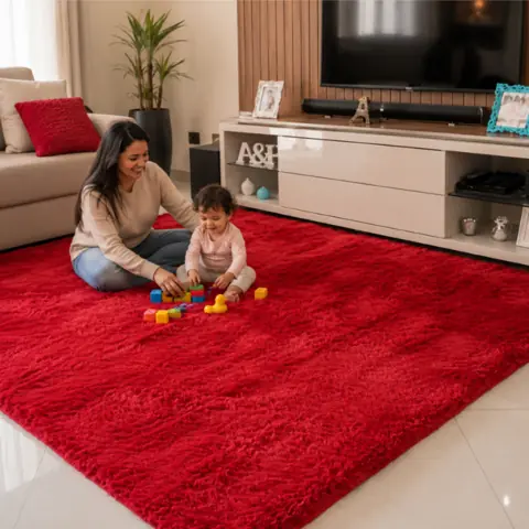 Tapete Grande Decoração Sala Peludo Felpudo Luxo Shaggy Macio 3,00 X 2,00 m