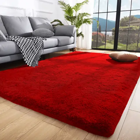 Tapete 1x1,50 Peludo Felpudo Pelo Alto Para Quarto E Sala